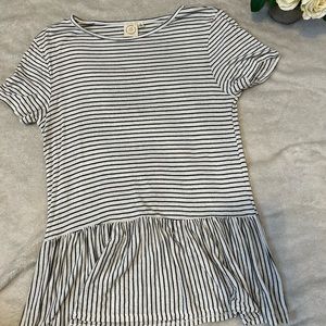 3/$15 or 2/$12 Striped Peplum t-shirt